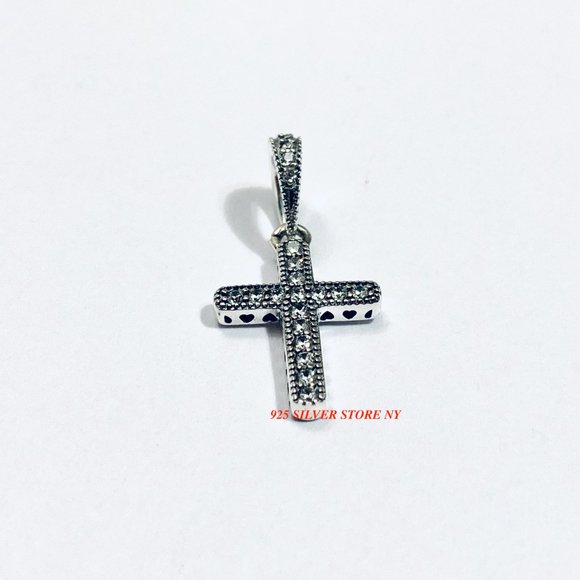 NEW Authentic Pandora Charm Faith CROSS Dangle 791310CZ - Picture 2 of 7